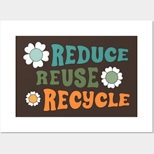 Reduce reuse recycle Posters and Art